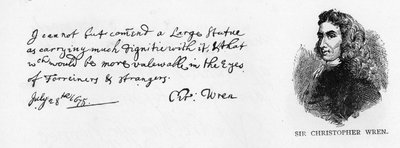 Extract from Christopher Wren